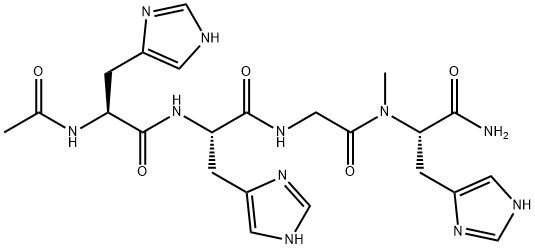 AC-HIS-HIS-GLY-HIS-NHME 结构式