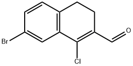 7-溴-1-氯-3,4-二氢-萘-2-甲醛 结构式