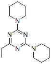 6-Ethyl-2,4-dipiperidino-1,3,5-triazine 结构式