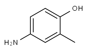 2-甲基-4-氨基苯酚 结构式