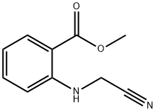 Benzoic acid, 2-[(cyanomethyl)amino]-, methyl ester (9CI) 结构式