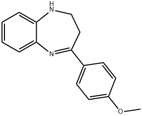 4-(4-Methoxy-phenyl)-2,3-dihydro-1H-benzo[b][1,4]diazepine 结构式