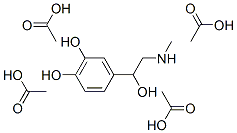 (-)-N-Methyl-N-(β,3,4-triacetoxyphenethyl)acetamide 结构式