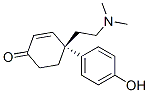 (S)-4-[2-(Dimethylamino)ethyl]-4-(4-hydroxyphenyl)-2-cyclohexen-1-one 结构式