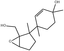 2-(4-Hydroxy-1,4-dimethyl-2-cyclohexen-1-yl)-2-methyl-6-oxabicyclo[3.1.0]hexane-1-methanol 结构式