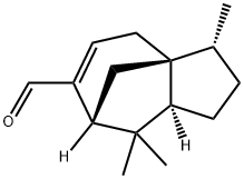 [3R-(3alpha,3abeta,7beta,8aalpha)]-2,3,4,7,8,8a-hexahydro-3,8,8-trimethyl-1H-3a,7-methanoazulene-6-carboxaldehyde  结构式