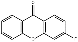 3-氟-占吨酮 结构式