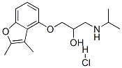 1-(2,3-dimethylbenzofuran-4-yl)oxy-3-(propan-2-ylamino)propan-2-ol hyd rochloride 结构式