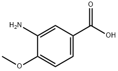3-氨基-4-甲氧基苯甲酸 结构式