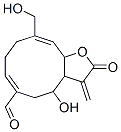 2,3,3a,4,5,8,9,11a-Octahydro-4-hydroxy-10-hydroxymethyl-3-methylene-2-oxocyclodeca[b]furan-6-carbaldehyde 结构式