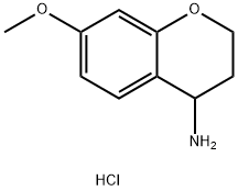 2H-1-BENZOPYRAN, 4-AMINO-3,4-DIHYDRO-7-METHOXY-, HYDROCHLORIDE 结构式