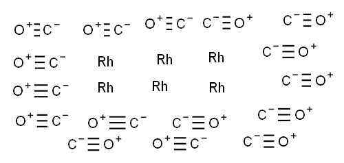 十六羰基合六铑 结构式