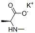 potassium N-methylalaninate 结构式