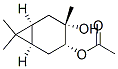 (1alpha,3beta,4alpha,6alpha)-3-hydroxy-3,7,7-trimethylbicyclo[4.1.0]hept-4-yl acetate 结构式