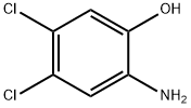 2-氨基-4,5-二氯苯酚 结构式
