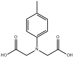 N.N-Di(carboxymethyl)-4-methylanilin 结构式