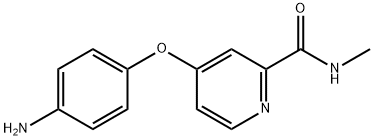 4-(4-氨基苯氧基)-N-甲基-2-吡啶甲酰胺 结构式