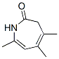 2H-Azepin-2-one, 1,3-dihydro-4,5,7-trimethyl- (9CI) 结构式