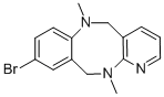 9-BROMO-6,12-DIMETHYL-5,6,11,12-TETRAHYDRO-1,6,12-TRIAZA-DIBENZO[A,E]CYCLOOCTENE 结构式
