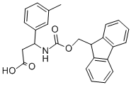 FMOC-(RS)-3-氨基-3-(3-甲基苯基)-丙酸 结构式