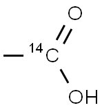 [1-14C]乙酸 结构式