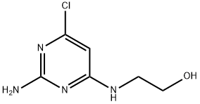 2-((2-氨基-6-氯-4-嘧啶基)氨基)乙醇 结构式