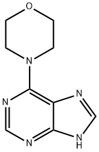 4-(1H-嘌呤-6-基)吗啉 结构式