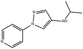4-(Isopropylamino)-1-(4-pyridyl)pyrazole 结构式