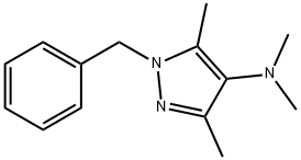 1-Benzyl-N,N,3,5-tetramethyl-1H-pyrazol-4-amine 结构式