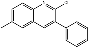 2-氯-6-甲基-3-苯基喹啉 结构式