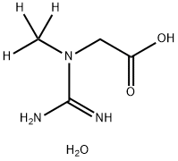 肌氨酸酐-甲基-D3 一水合物 结构式