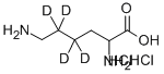 DL-赖氨酸-4,4,5,5-D4 二盐酸盐 结构式