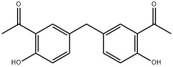 BIS-(3-ACETYL-4-HYDROXYPHENYL)-METHANE
 结构式