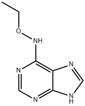 6H-Purin-6-one,  1,7-dihydro-,  O-ethyloxime  (9CI) 结构式