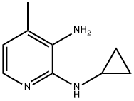 N2-Cyclopropyl-4-Methyl-2,3-pyridinediaMine 结构式