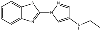 2-[4-(Ethylamino)-1H-pyrazol-1-yl]benzothiazole 结构式