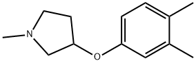 1-METHYL-3-(3,4-XYLYLOXY)-PYRROLIDINE 结构式