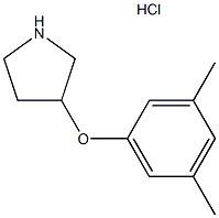 3-(3,4-DIMETHYLPHENOXY)PYRROLIDINE HYDROCHLORIDE 结构式