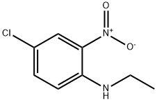 N1-乙基-4-氯-2-硝基苯胺 结构式
