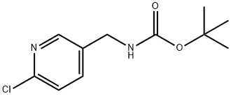 [(6-氯吡啶-3-基)甲基]氨基甲酸叔丁酯 结构式