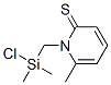 2(1H)-Pyridinethione,  1-[(chlorodimethylsilyl)methyl]-6-methyl- 结构式