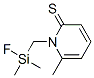 2(1H)-Pyridinethione,  1-[(fluorodimethylsilyl)methyl]-6-methyl- 结构式