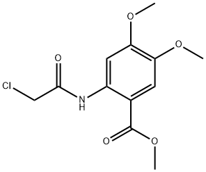 2-(2-氯乙酰胺基)-4,5-二甲氧基苯甲酸甲酯 结构式