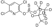 氘代毒死蜱-D10 结构式