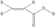 丙烯酸-D4 结构式