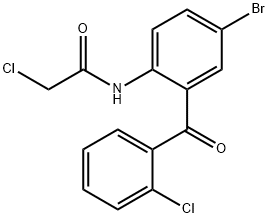 N-[4'-溴-2'-(2'-氯苯甲酰基)苯基]-2-氯乙酰胺 结构式