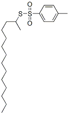 2-(4-methylphenyl)sulfonylsulfanyltetradecane 结构式