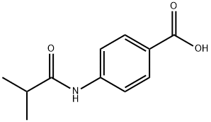 4-(异丁酰氨基)苯甲酸 结构式