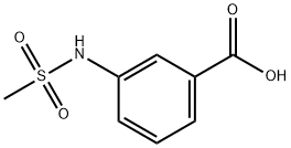 3-甲磺酰胺基苯甲酸 结构式