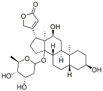 3beta,12beta,14-trihydroxy-5beta-card-20(22)-enolide, monodigitoxoside 结构式